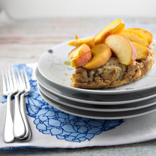 Baked Peach French Toast