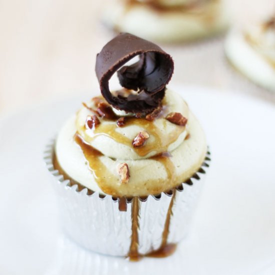 Green Tea Caramel Cupcakes