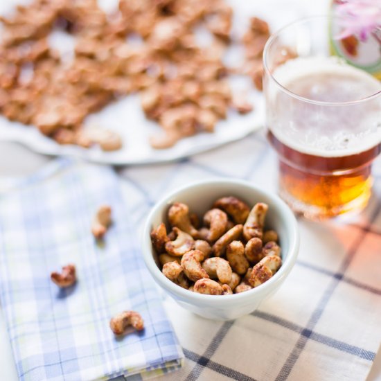 Oven Baked Marmite Cashews