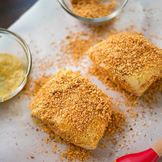 Almond-Crusted Sea Bass