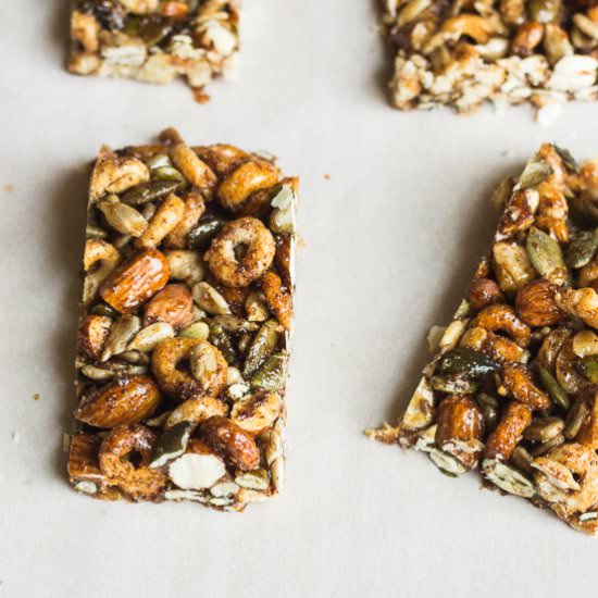 Spicy Cheerio Nut Bars