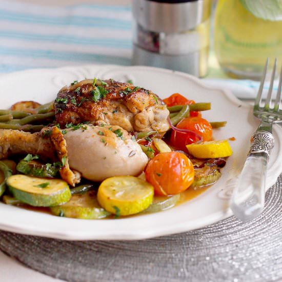 Skillet Chicken with Vegetables