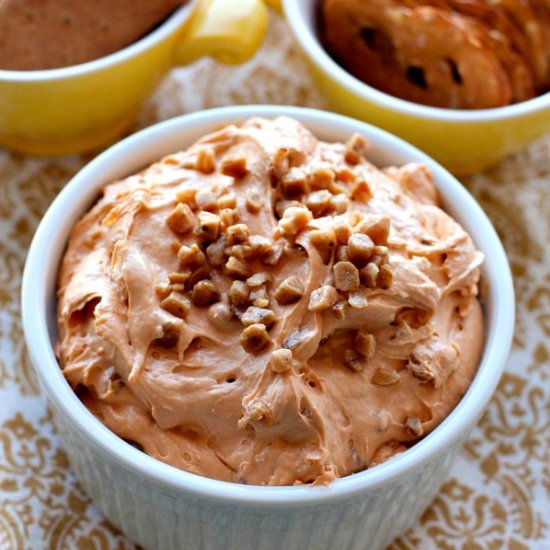 Butterscotch Toffee Cheesecake Dip