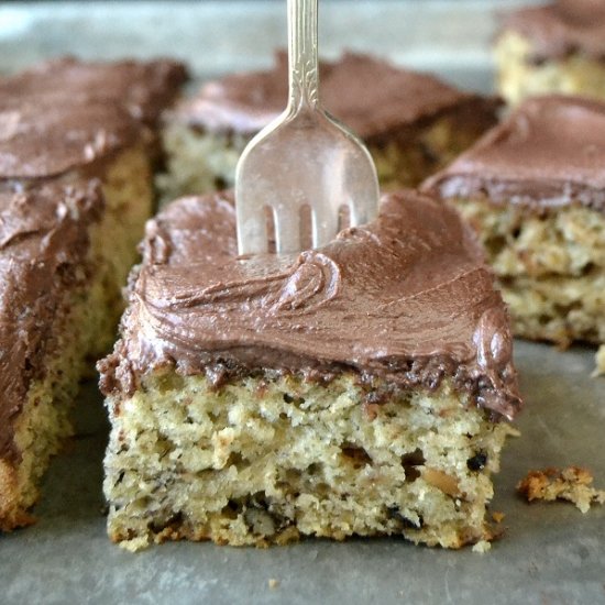 Banana Cake with Mocha Buttercream