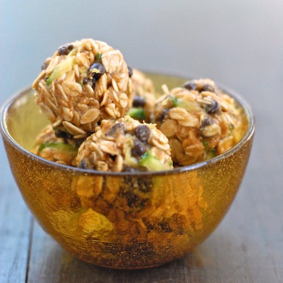 Zucchini Chocolate Chip Oat Balls