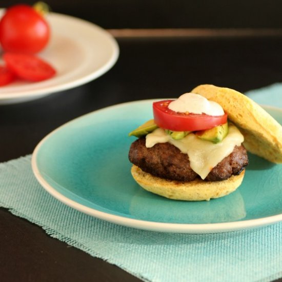 Taco Burgers on Paleo Buns