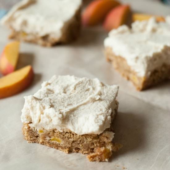 Peach Cake with Brown Sugar