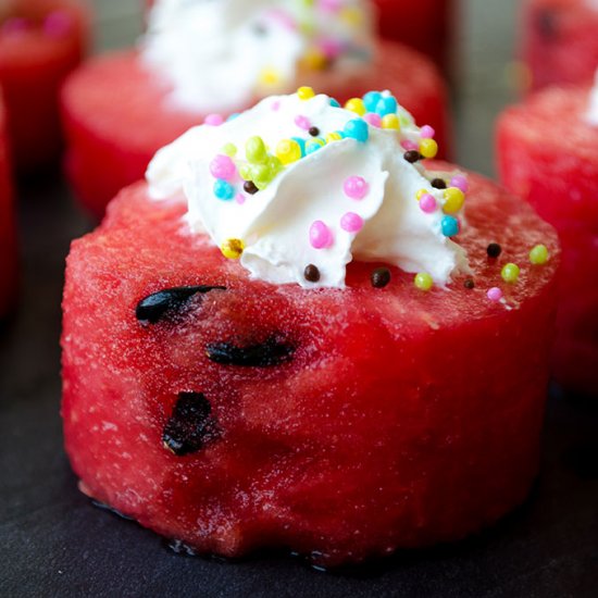 Skinny Watermelon Cakes