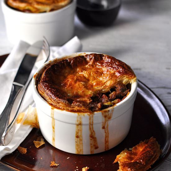 Beef, Mushroom & Vegetable Pie