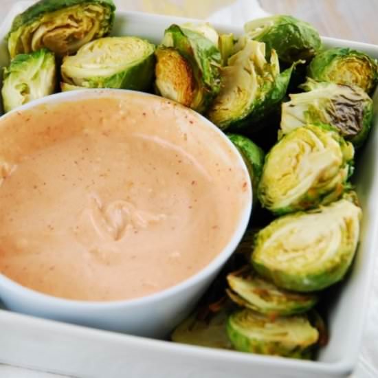 Roasted Brussels Sprouts with Aioli