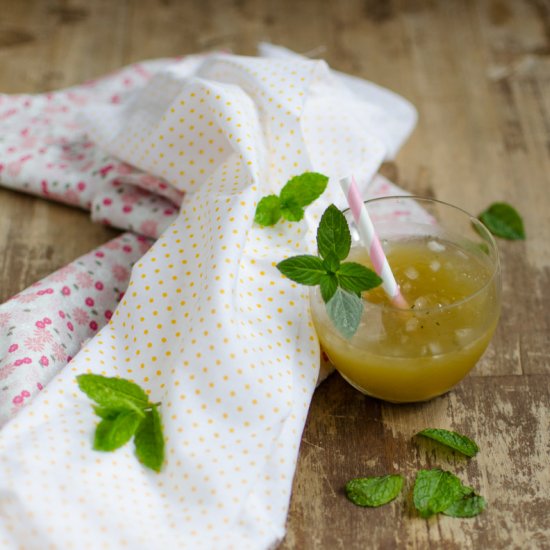 Pineapple Julep with Mint Sugar