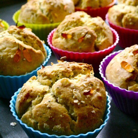 Healthy Calendula Muffins