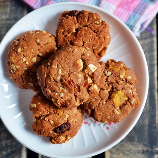 Eggless Breakfast Cookies