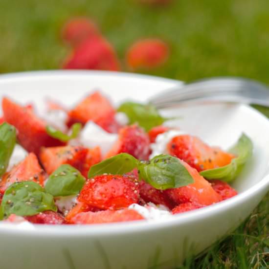 Strawberry Caprese Bowl