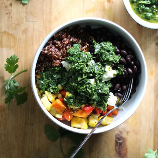 Chimichurri Bowl with Vegetables