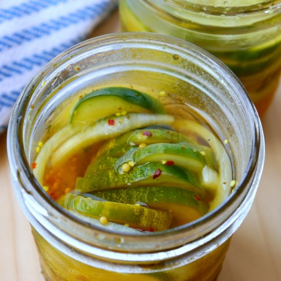 Sweet and Spicy Refrigerator Pickle