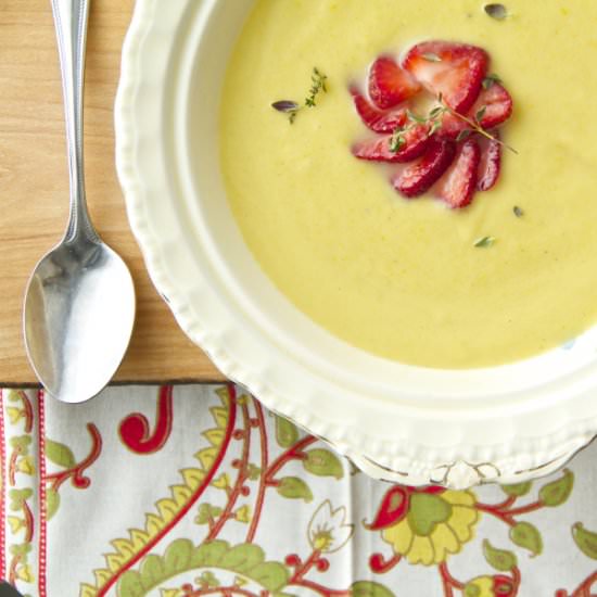 Chilled Yellow Zucchini Soup