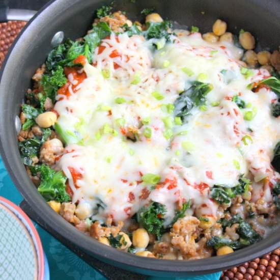 Sausage & Kale Skillet