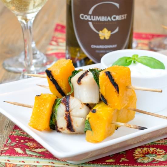 Grilled Scallop Skewers