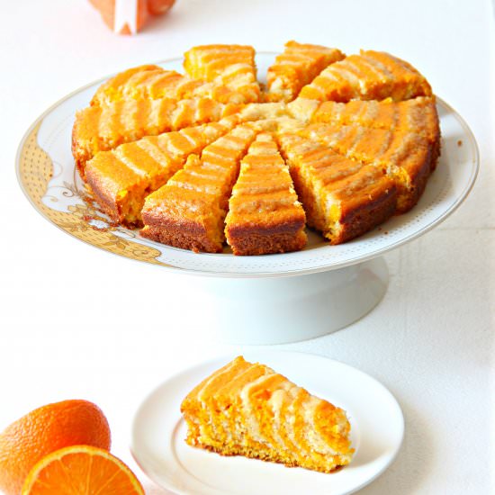 Carrot Orange Zebra Cake