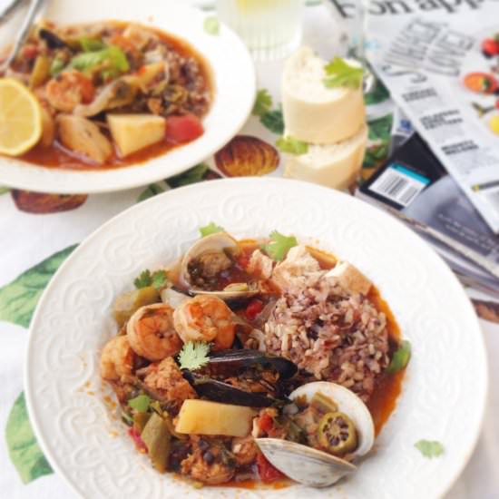 Seafood + stew