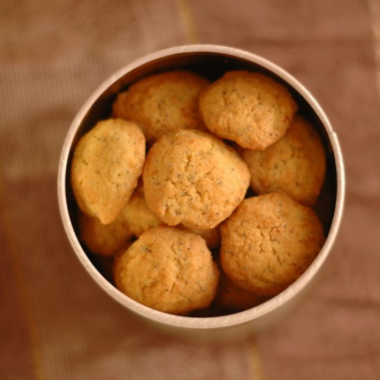 Orange Poppy Seed Cookies