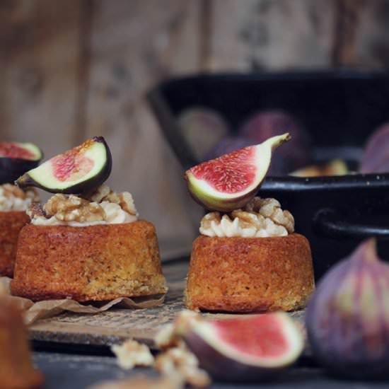 Triple Caramel Walnut-Fig Savarins