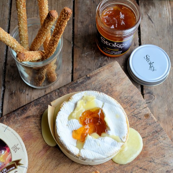 Baked Camembert Cheese in a Box