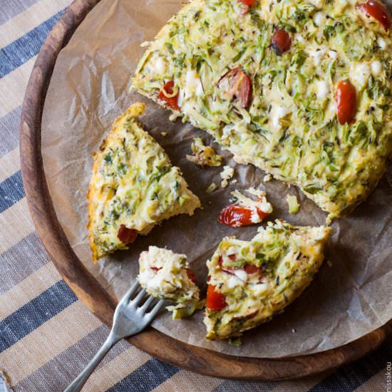 Slow Cooker Frittata with Zucchini