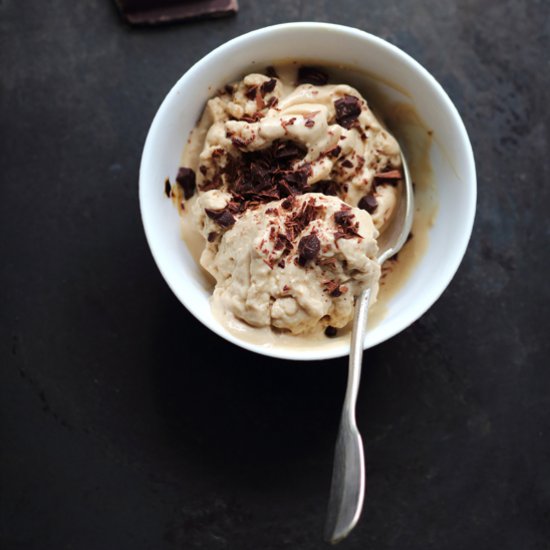 Ricotta and Coffee Ice Cream