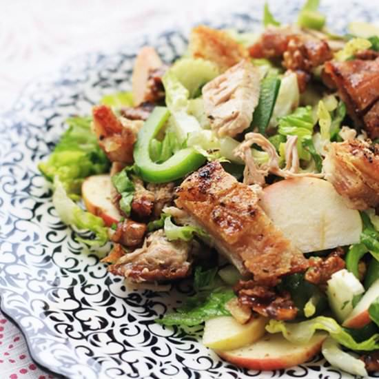 Pork, Apple & Walnut Salad