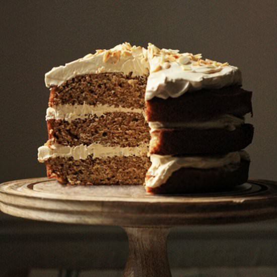 Banana, Almond & Toffee Cake