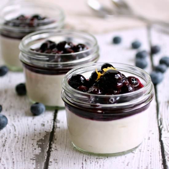 Goat Cheese Mousse with Blueberry