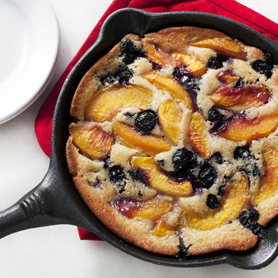 Blueberry and Peach Cobbler