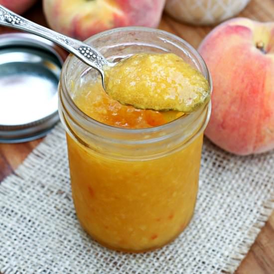 Easy Peach Freezer Jam