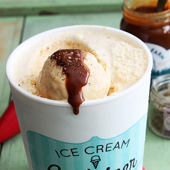 NO CHURN Butterscotch Ice Cream