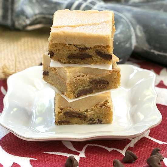 Caramel Frosted Butterscotch Bars