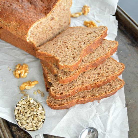 Whole Wheat Honey Nut Bread