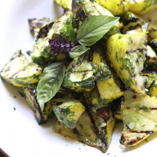 Grilled Summer Squash with Pistou