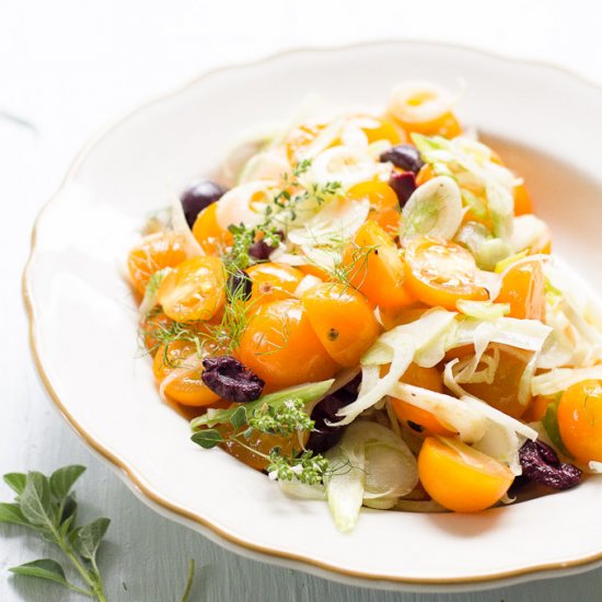 Marinated Fennel + Tomato Salad