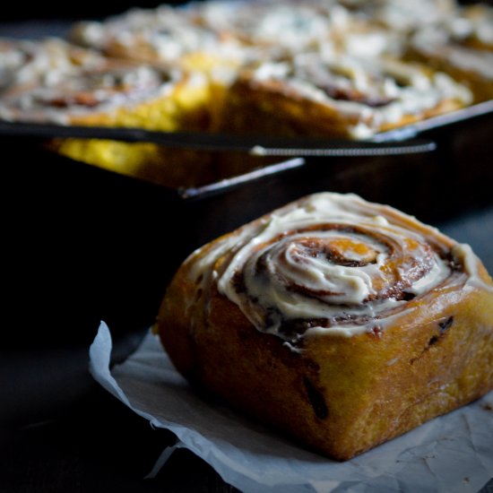 Pumpkin Cinnamon Buns