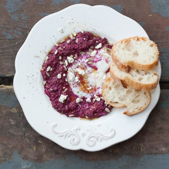 Beet Purée with Yogurt and Za’atar