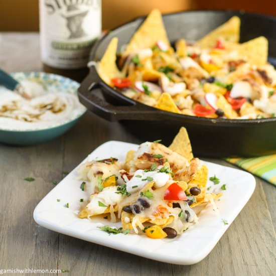 Green Chile Fish Nachos