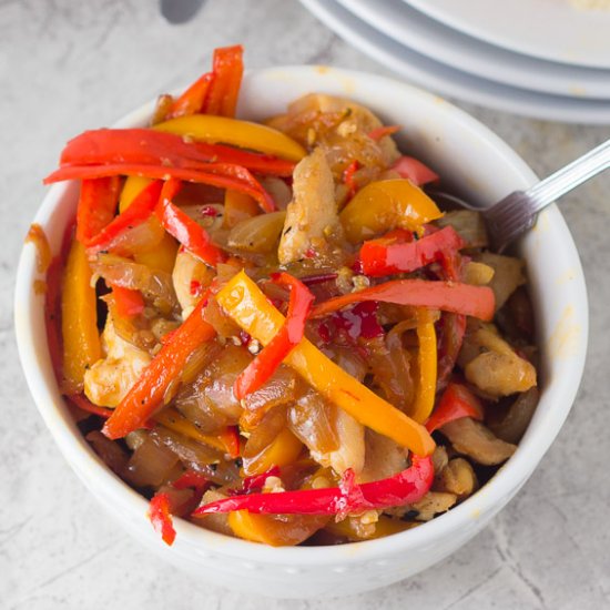 Sweet Pepper Chicken Stir-fry