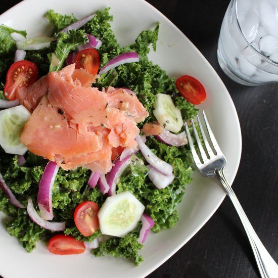 Kale & Smoked Salmon Salad