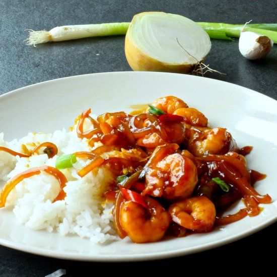 Indonesian Sweet & Spicy Prawn