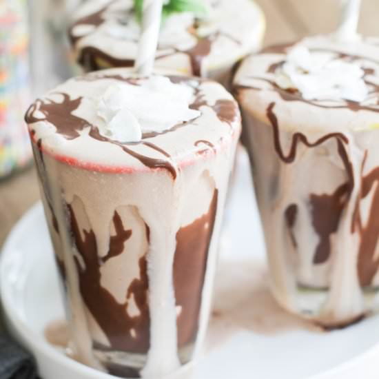 Hot Fudge Milkshakes