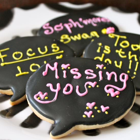 Lunch Box Message Cookies