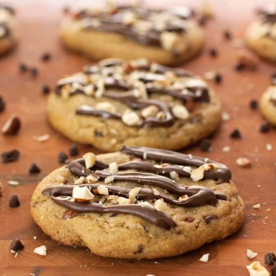 Triple Chocolate Hazelnut Cookies