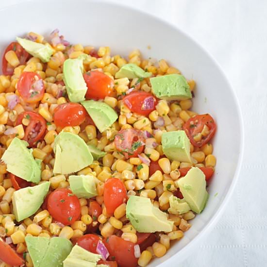 Corn, Tomato and Avocado Salad